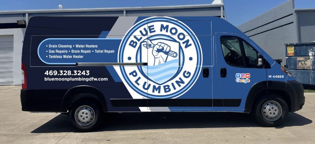 blue moon plumbing van