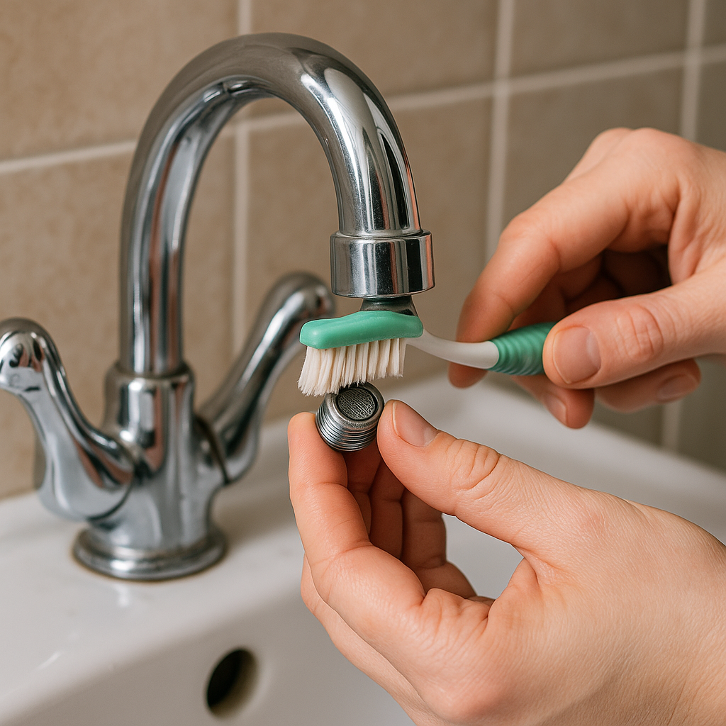 clean faucet aerator