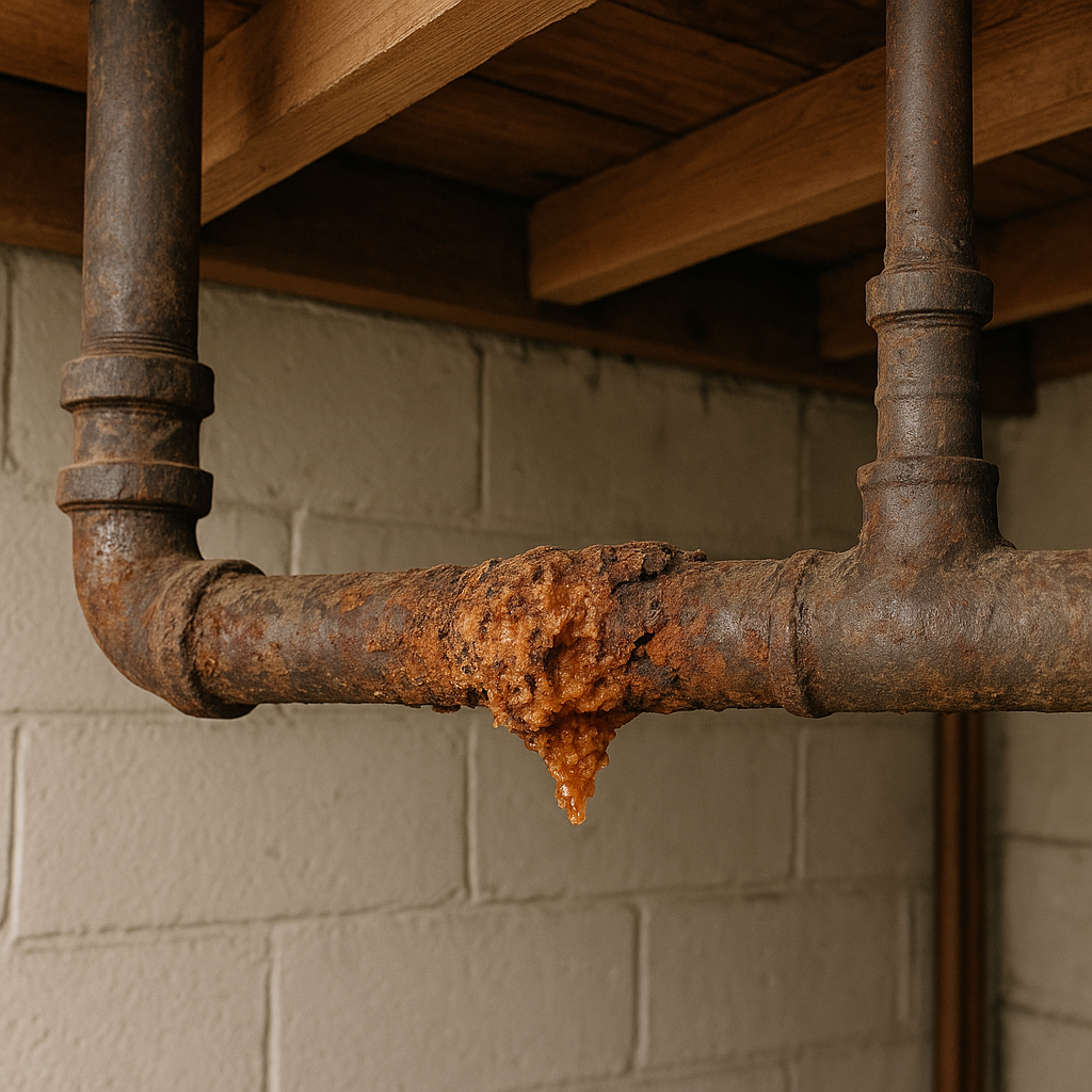 corroded pipes