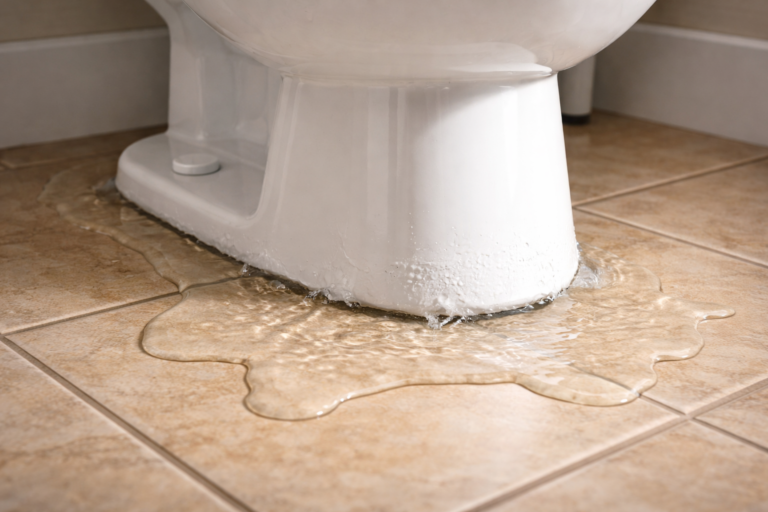 leaking toilet