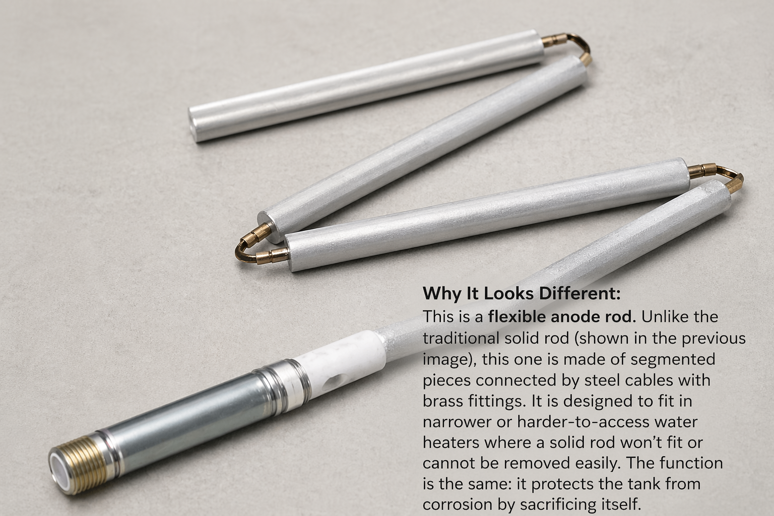 flexible anod rod