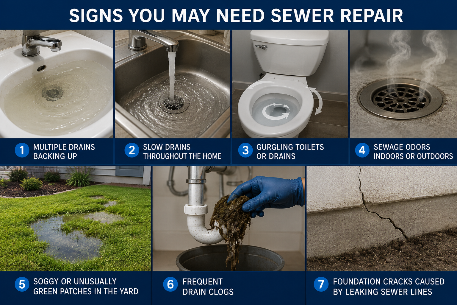 signs you need sewer repair